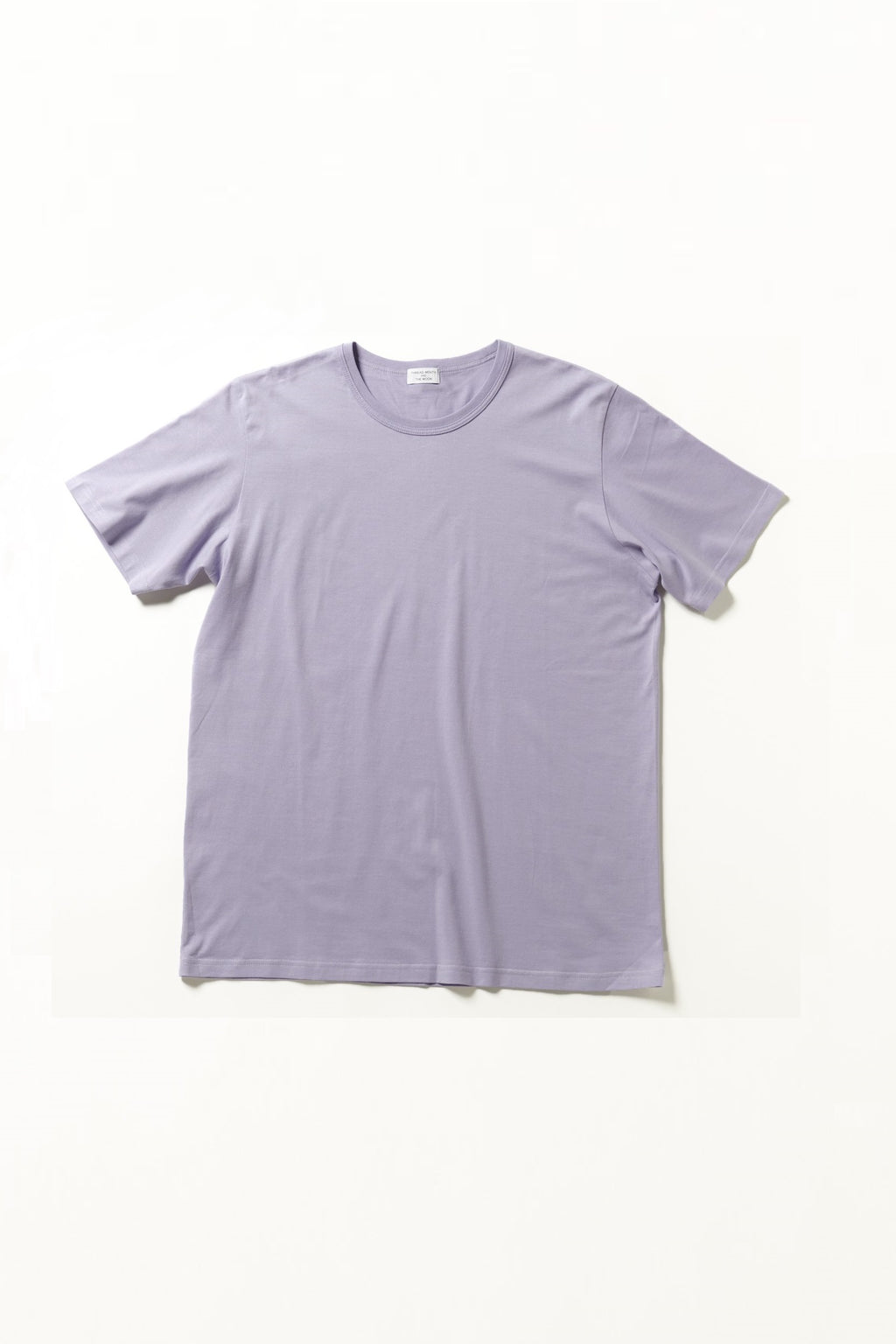 【新品・紙タグ付】ナゴンスタンスのピマコットンラウンドスリットTシャツ 45R天竺のビッグスリットTシャツ（インディゴ）: WOMEN｜45R