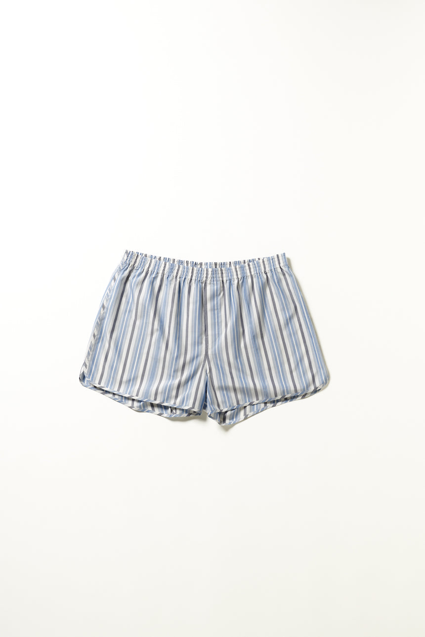 Side Slit Boxer Shorts in PJs Stripe